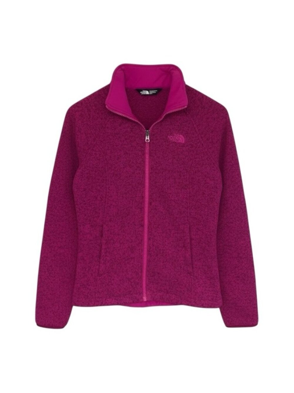The‎ North Face Full Zip Sweater Women’s XS Pink Magenta Heathered